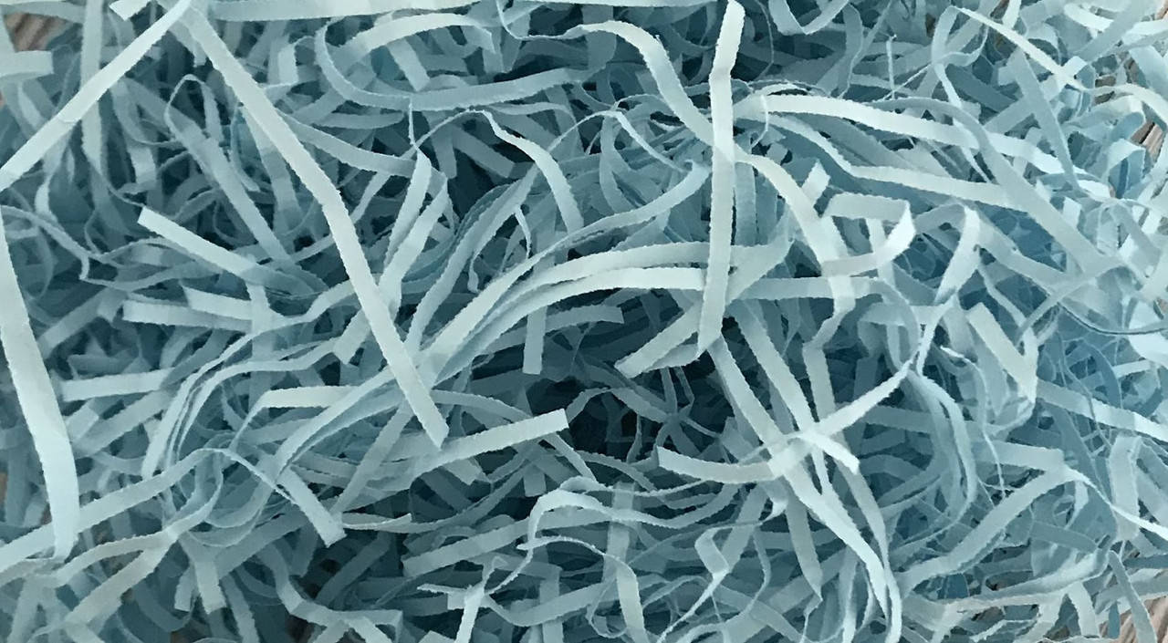 

ОПТ 500 грамм Бумажный наполнитель 2мм голубой пастель