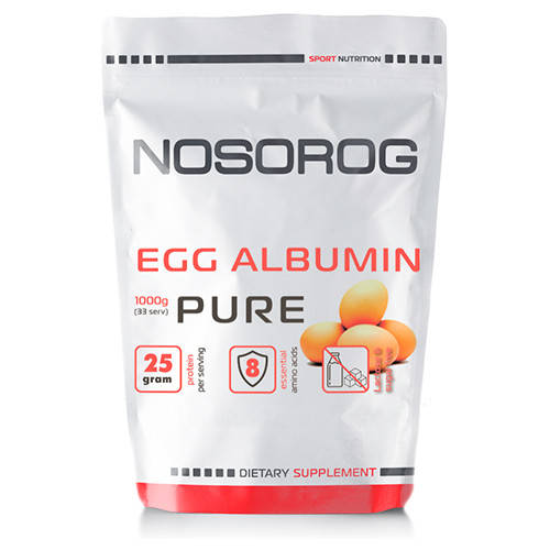 

Яичный альбумин Nosorog Egg Albumin натуральный, 1 кг
