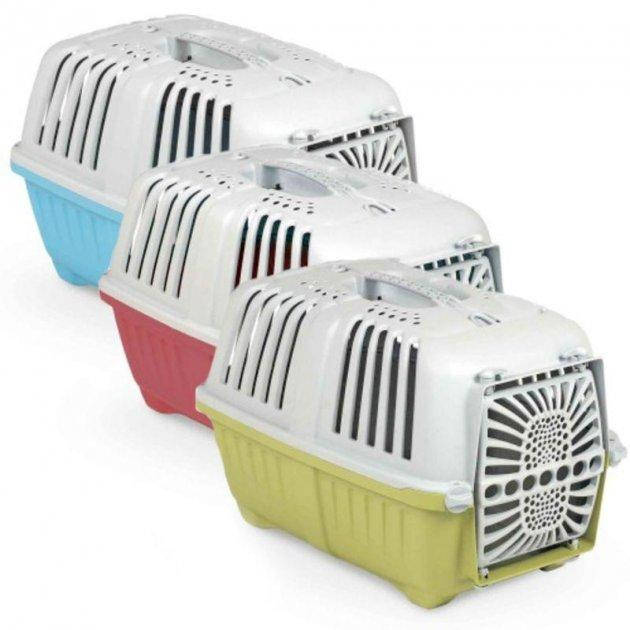 

Переноска для котов и собак PRATIKO 1 Пластиковая дверь 48 х 31.5 х 33 см до 12 кг