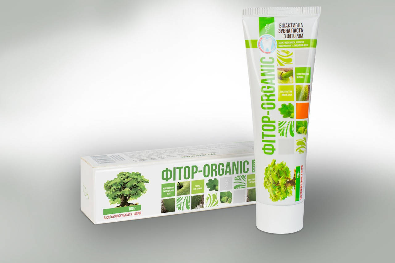 

Лечебно Профилактическая Зубная от Пародантоза Фитор – ORGANIC с экстрактом яблока