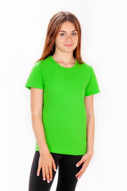 

Футболка детская однотонная салатовый, 128
