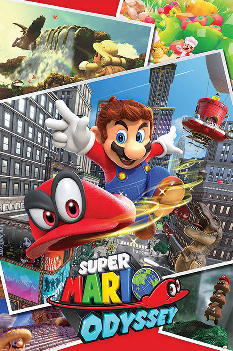 

Постер плакат "Супер Марио (Коллаж) / Super Mario Odyssey (Collage)" (ps-00236)