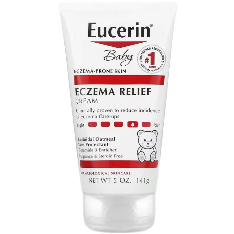 

Крем для детей, Eczema Relief Cream, Eucerin, 141 г (5 унций)