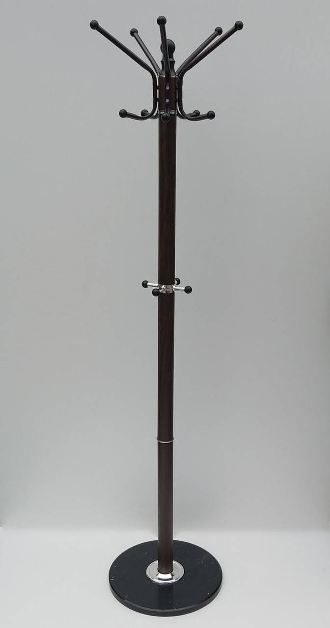 

Вешалка-стойка напольная коричневого цвета ВС169(86), высота 1,69 м