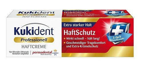 

Фиксирующий крем Kukident Haftcreme Haftschutz для зубных протезов 40g