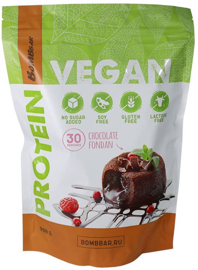 

Протеиновый коктейль BOMBBAR VEGAN Шоколадный Фондан (900 грамм)