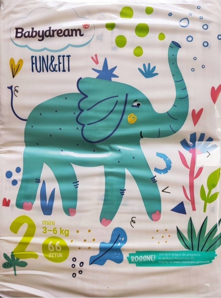 

Підгузники Babydream Fun&Fit Fun & Fit 2 mini (3-6 кг) 66 шт