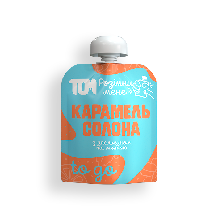 

Карамель солона з апельсином та м'ятою ТОМ 64 г