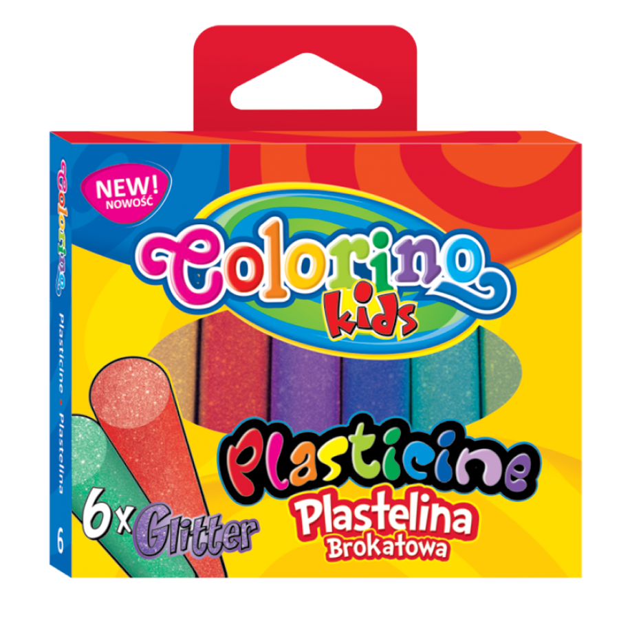 

Пластилин "С блеском", 6 цветов, Colorino