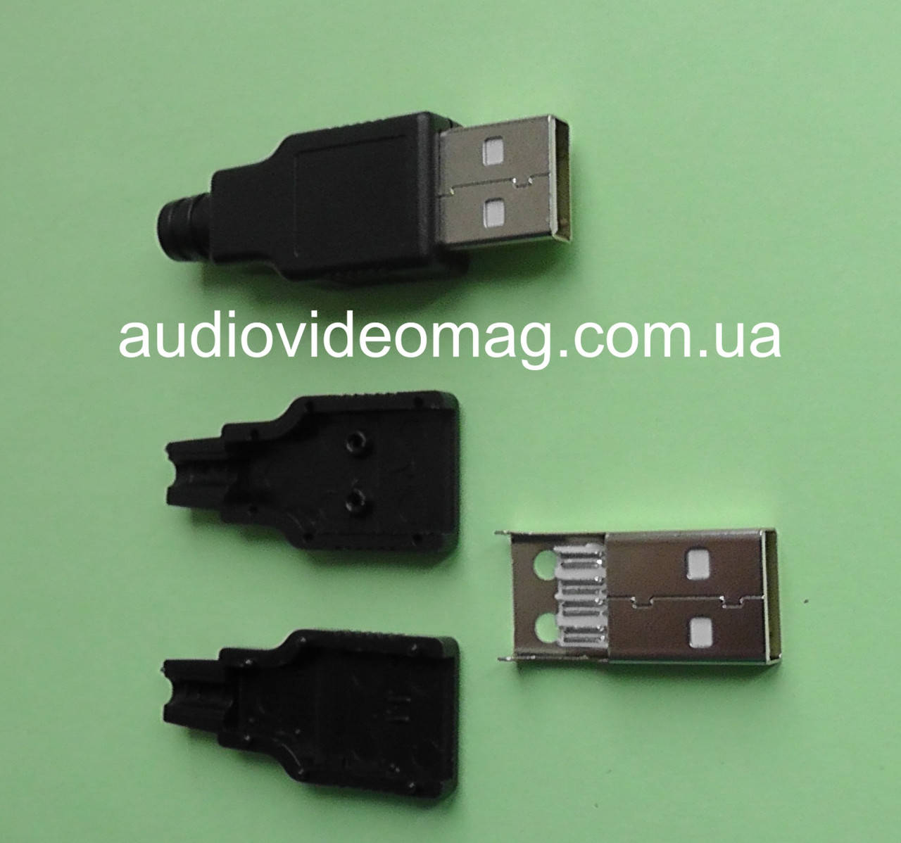 

Штекер USB разборной на кабель для пайки
