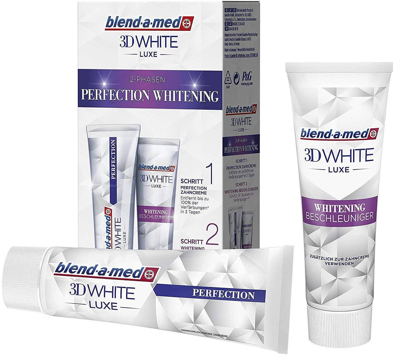 

Зубная паста Blend-a-med. 3DWhite Luxe Perfection+Whitening 2 x 75 ml ГЕРМАНИЯ.