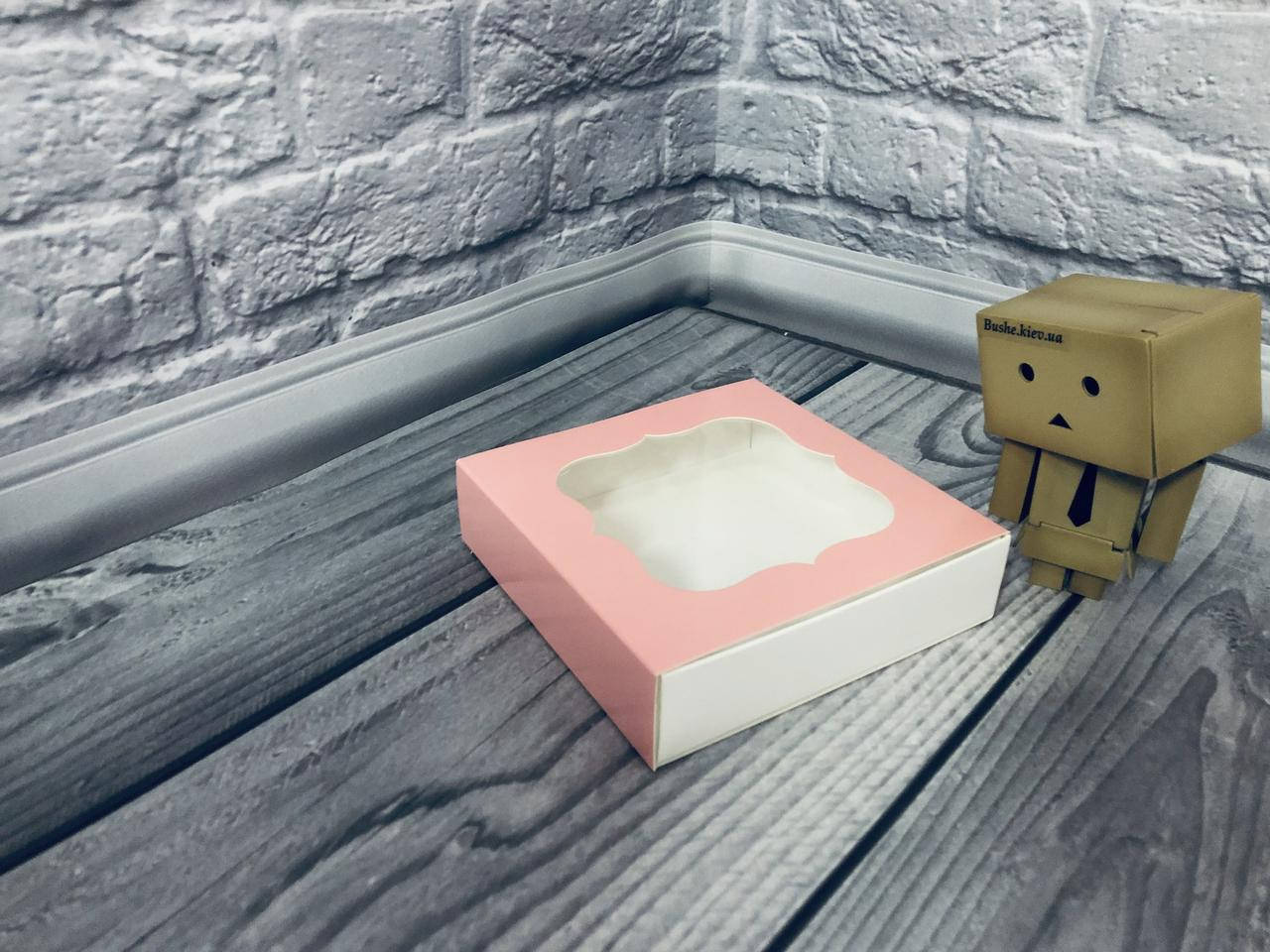 

*50 шт* / Коробка для пряников / 120х120х30 мм / печать-Пудр / окно-обычн / лк