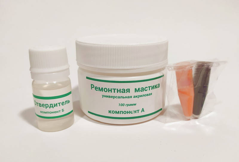 

Ремкомплект для ванн акриловая ремонтная мастика 100г с колером для ремонта акриловых ванн и поддонов