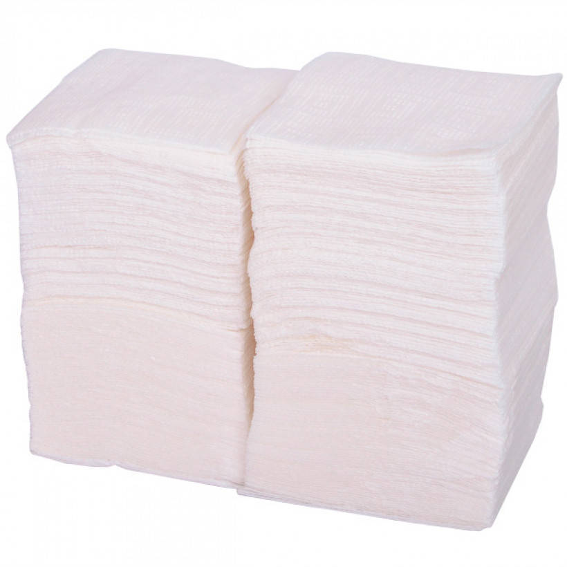 

Салфетки бумажные белые 300шт 24х24 см арт. 84198, Белый