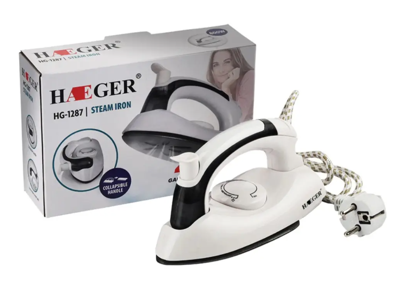 

Дорожный складной утюг для глажки вещей Haeger HG-1266 800Вт