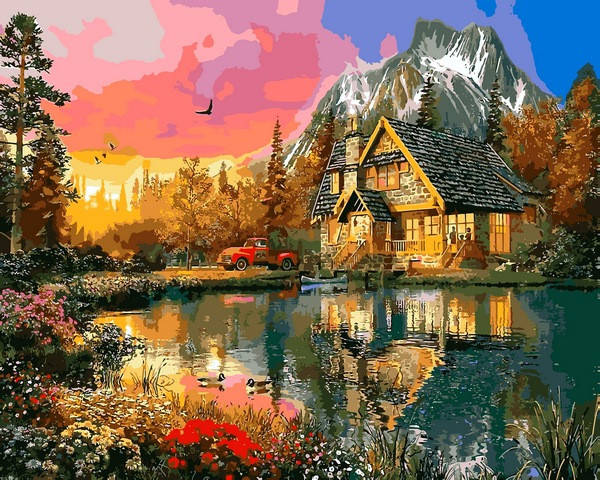 

Картина по номерам Mariposa Краски заката 40x50 см (в коробке) арт.MR-Q2200