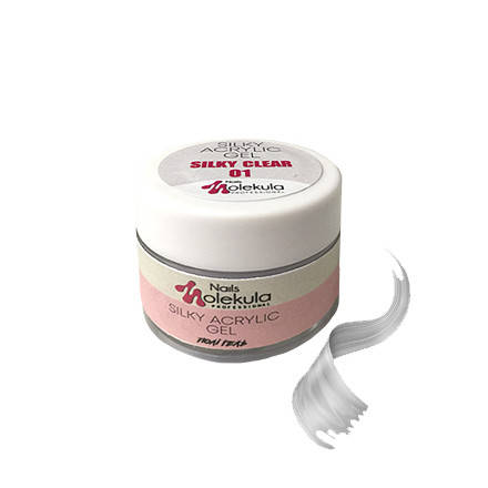 

Акригель Silky Acrylic Gel Molekula Silky Clear №01, 30ml