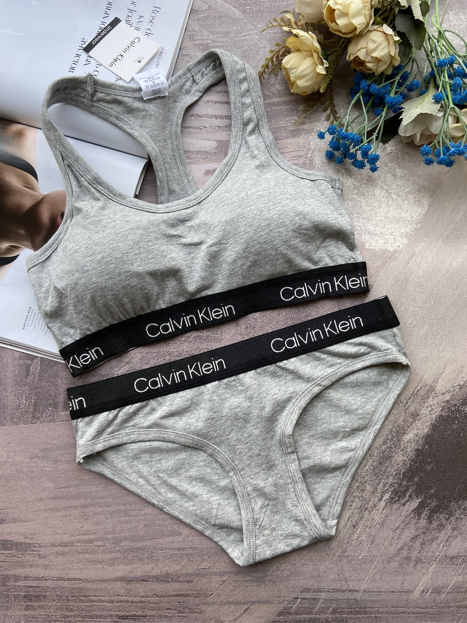 

S/M/L Серый спортивный комплект женского нижнего белья, бесшовный топ со съемными чашками и трусики слипы L