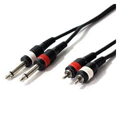 

Готовый кабель XC002 1.5М (2 х Jack 6.3 mono - 2 х RCA)