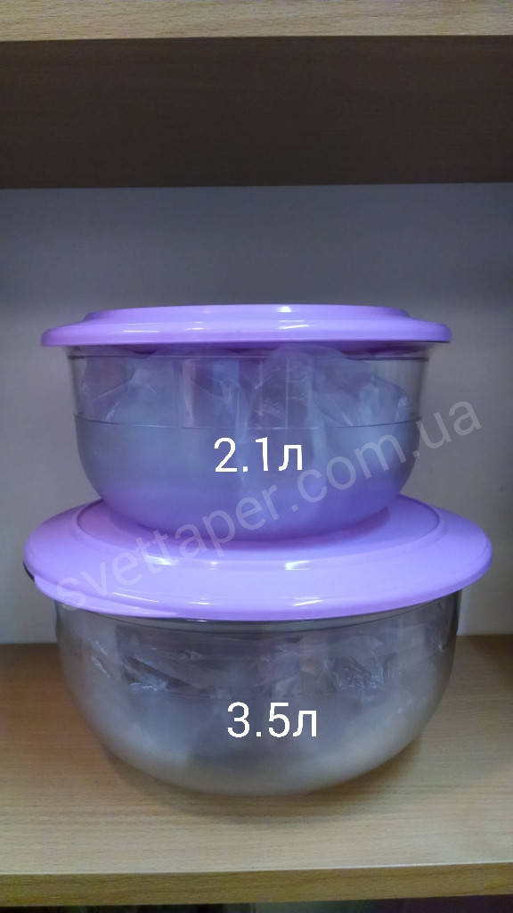 

Чаша СК 2.1л прозрачная с сиреневой крышкой Tupperware, Сиреневый