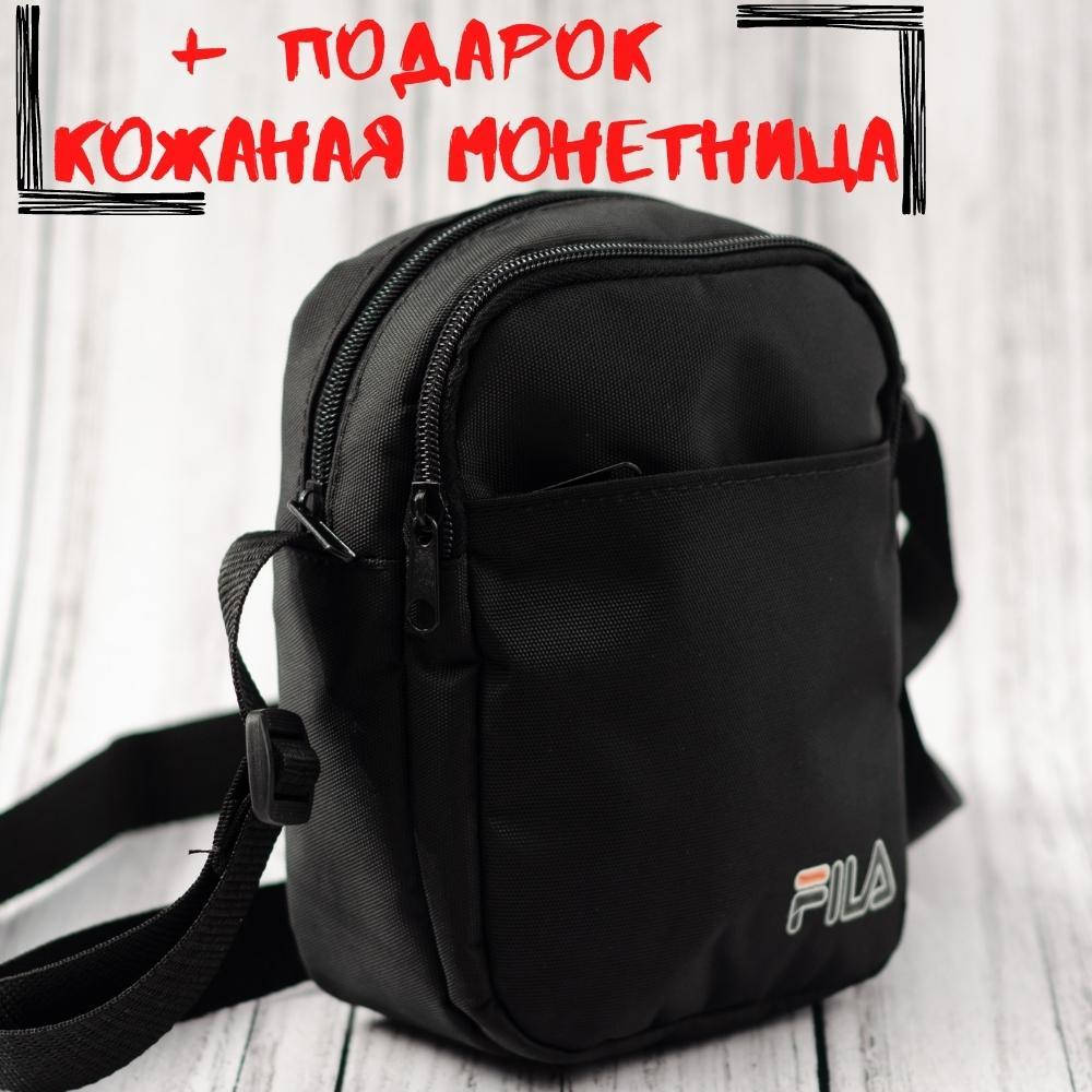 

Сумка на плечо барсетка мужская fl черная poison, Черный