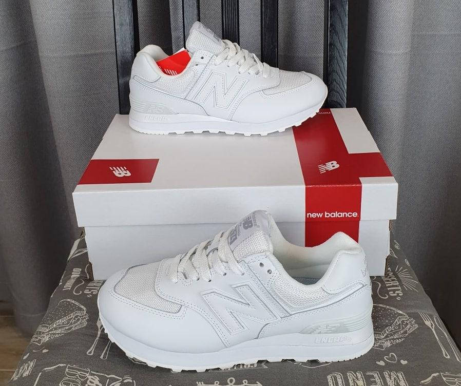 

Кроссовки женские New Balance 574 White Нью беленс 574 белые 40, Белый