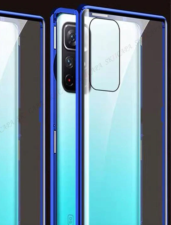 

Магнитный металл чехол FULL GLASS 360° для Xiaomi Redmi Note 11, Разные цвета