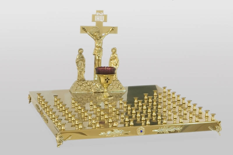 

Крышка панихидного стола на 80 свечей