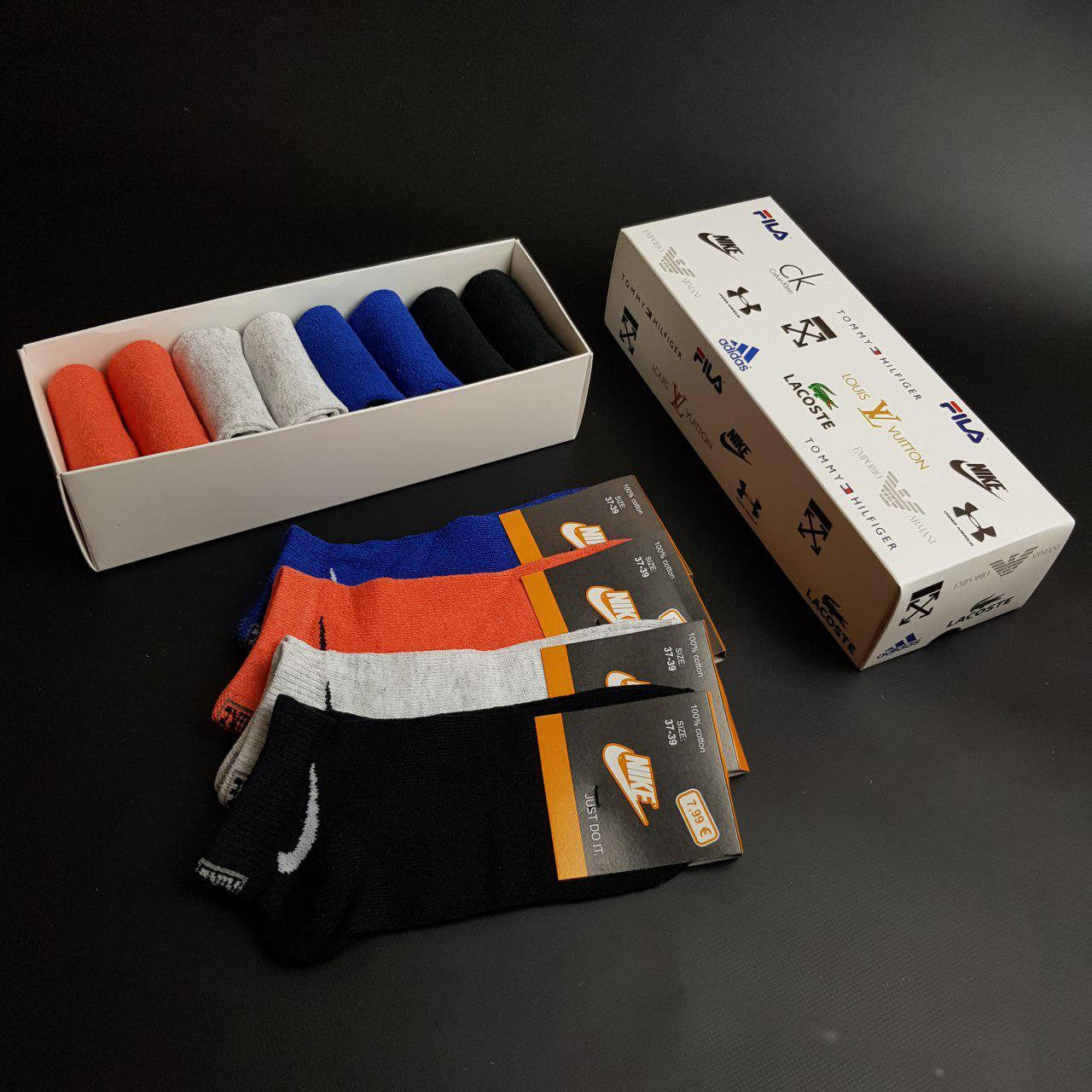 

Набор укороченных женских носков Nike 8 пар в фирменной коробке / 36-40