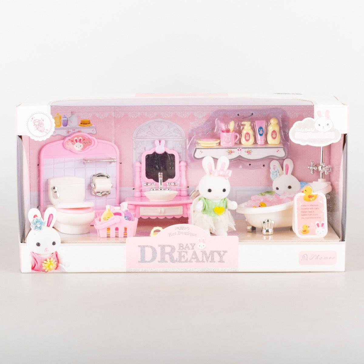 

Игровой набор Bay Dreamy ванная комната с мебелью,флоксовый зайка