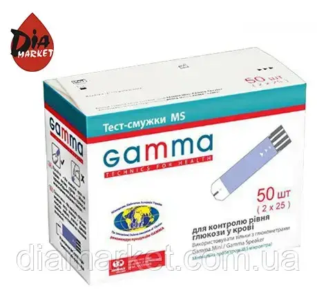 

Тест-полоски Гамма MS (Gamma MS) 50 шт.