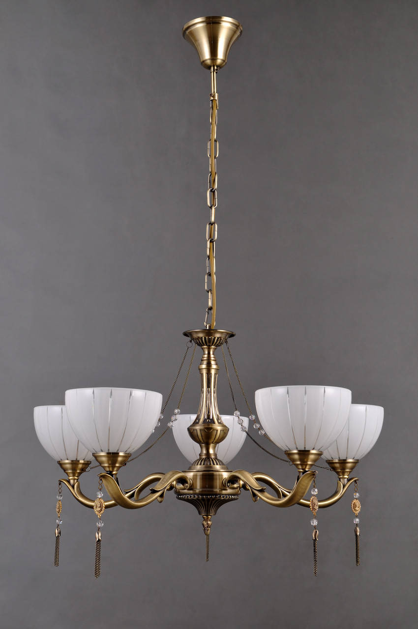 

Люстра Colors MD 38445/5 бронза/белый