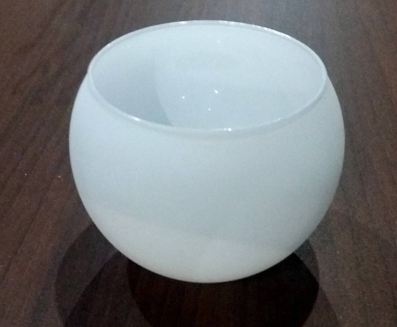 

Плафон для люстр и светильников стекляный белый матовый круглый Шар14