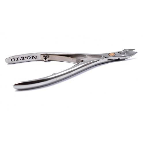 

Кусачки для кутикул OLTON + ЧЕХОЛ (КОЖА), M 120-003
