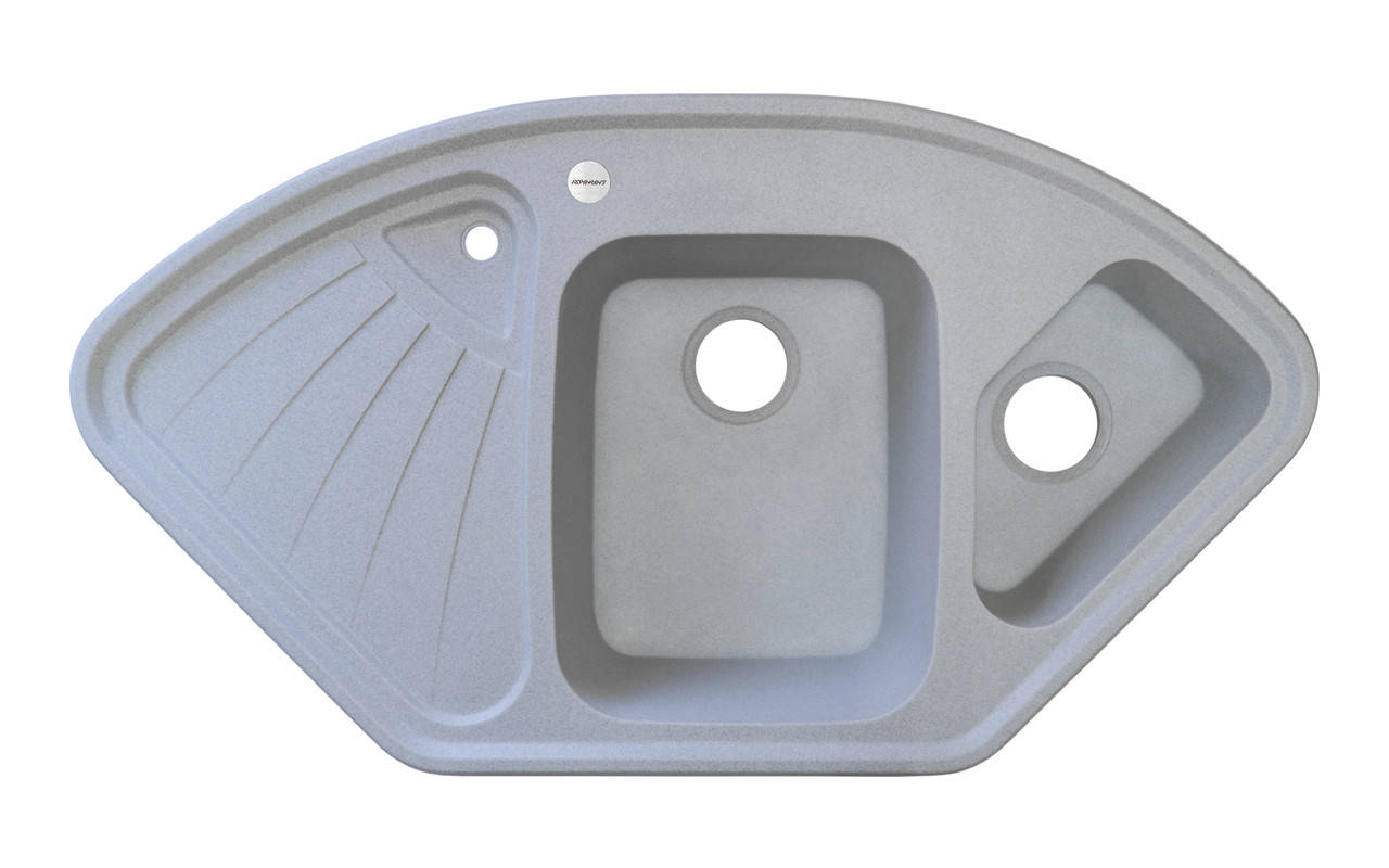 

Гранитная мойка трапеция Adamant CONSENSUS 09 Light-Gray 10658, Серый