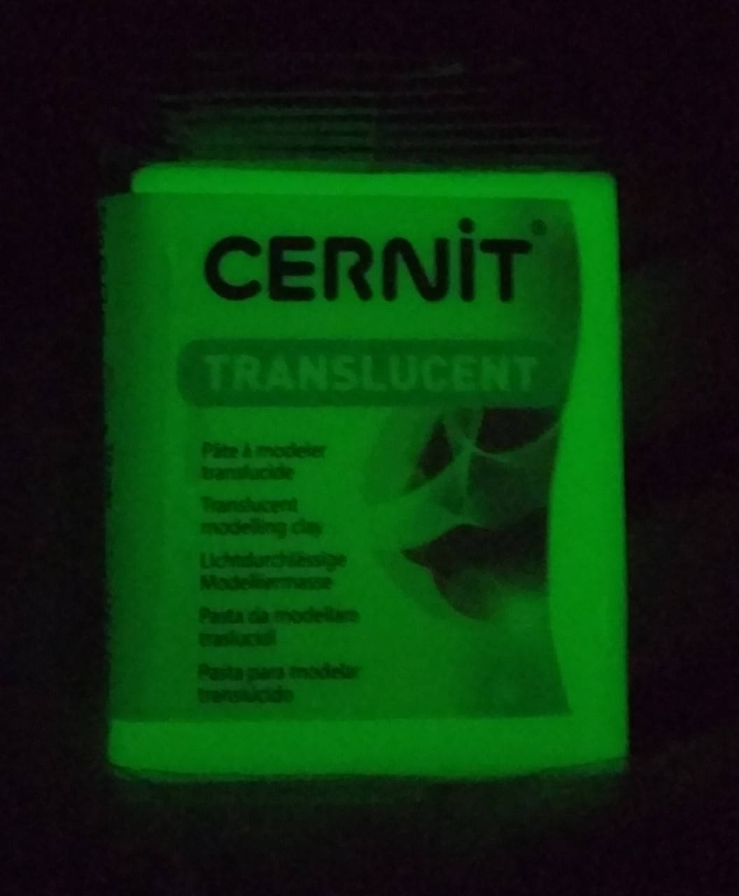 

Глина полимерная "TRANSLUCENT", ФОСФОР, 56 гр, Cernit