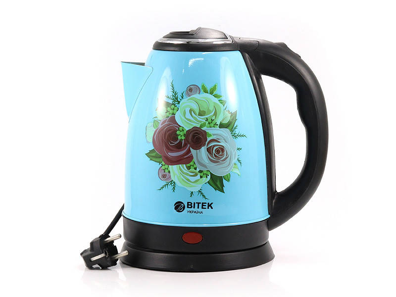 

Электрочайник нерж. с цветком BITEK 2,0л 1500Вт BT-3201