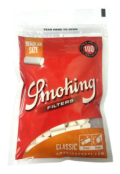 

Фильтры для самокруток Smoking Regular Size Classic 100шт