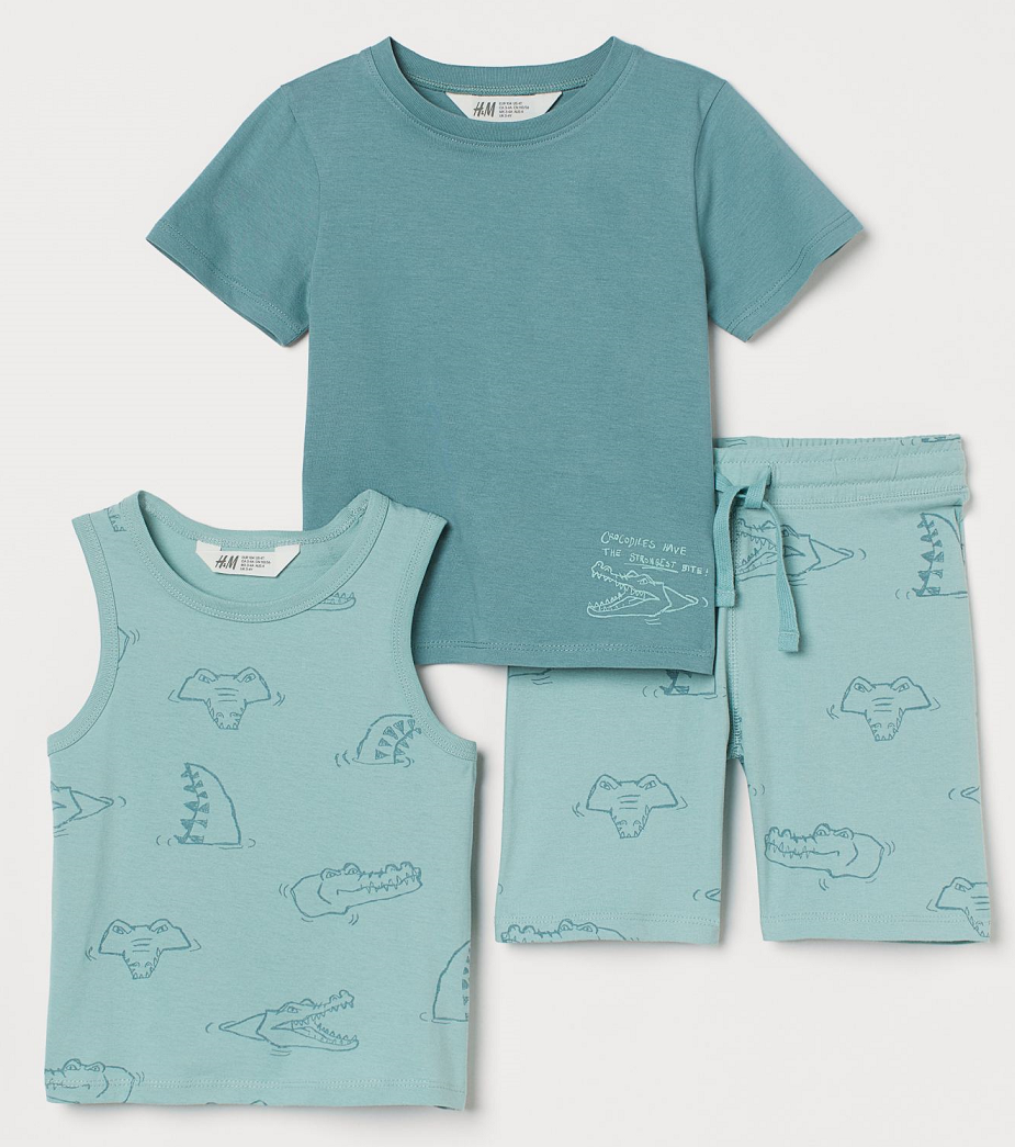 

Комплект шорты, футболка и майка H&M