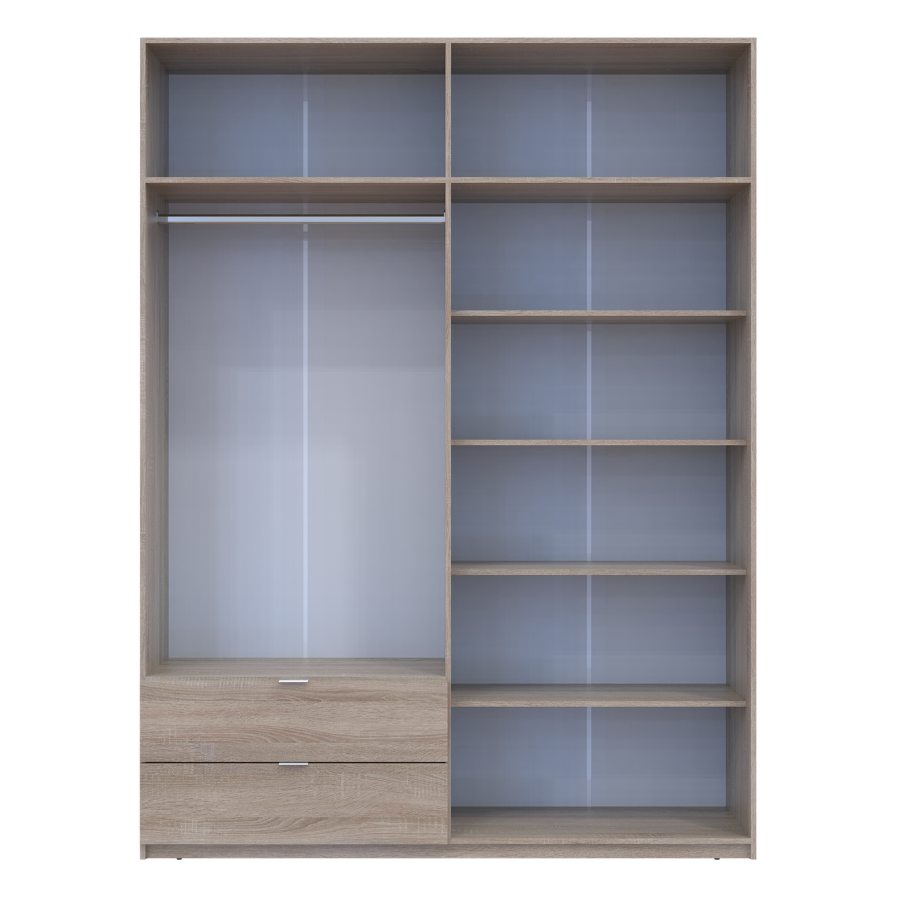 Розпашна Шафа для одягу Doros Лукас Дуб Сонома 180х50х240 (80737731) 6