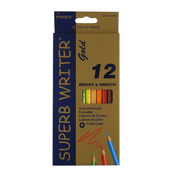 

Карандаши цветные 12цв. Marco «Superb Writer Gold»