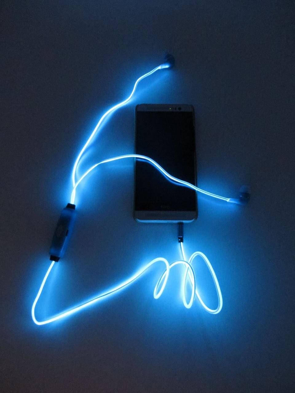 

Cветящиеся Led наушники Blue а, Синий
