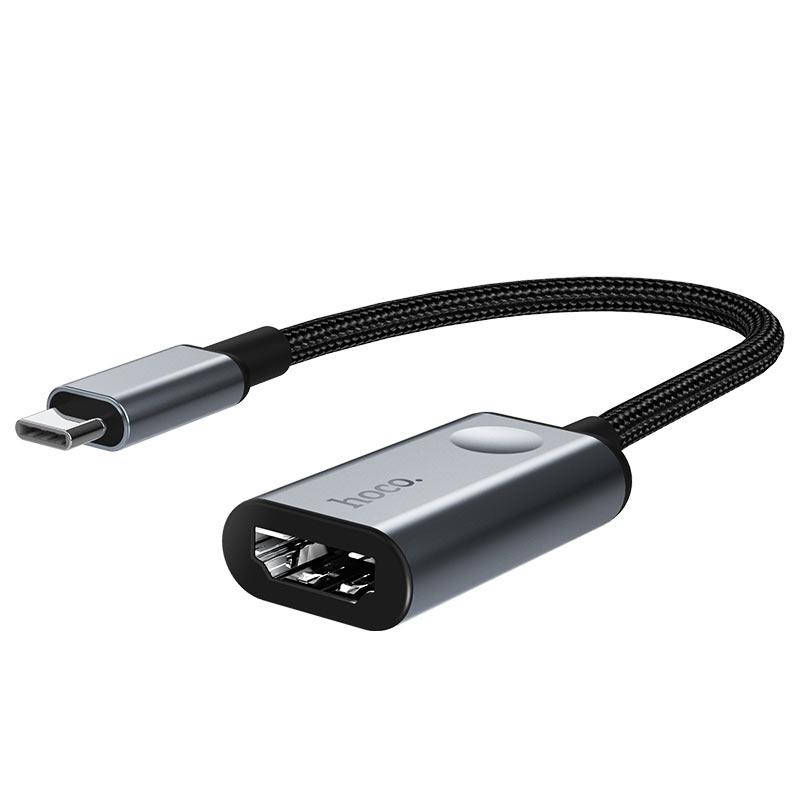 

Адаптер Hoco HB21 Type-C to HDMI converter Metal Gray, Серый