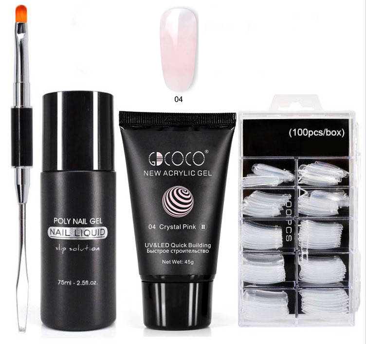 

Набор акрил-геля GDCOCO №04, crystal pink, Розовый