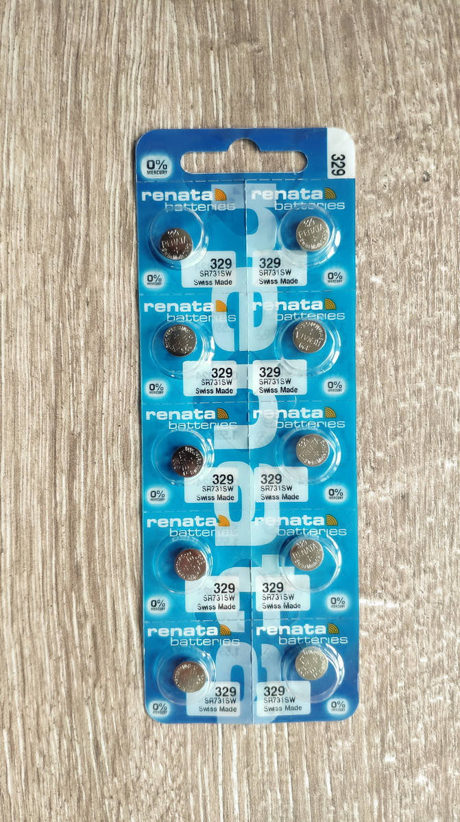

Renata Батарейка 329 (SR731SW) Рената, батарейки оксид серебра 731