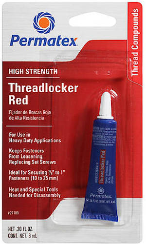 

Анаэробный резьбовой фиксатор высокой прочности Permatex® High Strength Threadlocker RED 27100