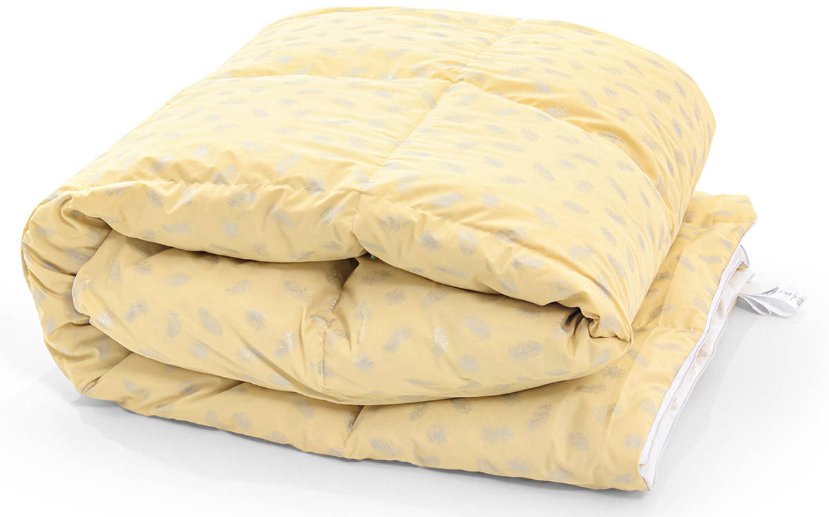 

Одеяло пуховое зимнее 1848 Bio-Beige 70% пуха MirSon 155х215 см, Бежевый