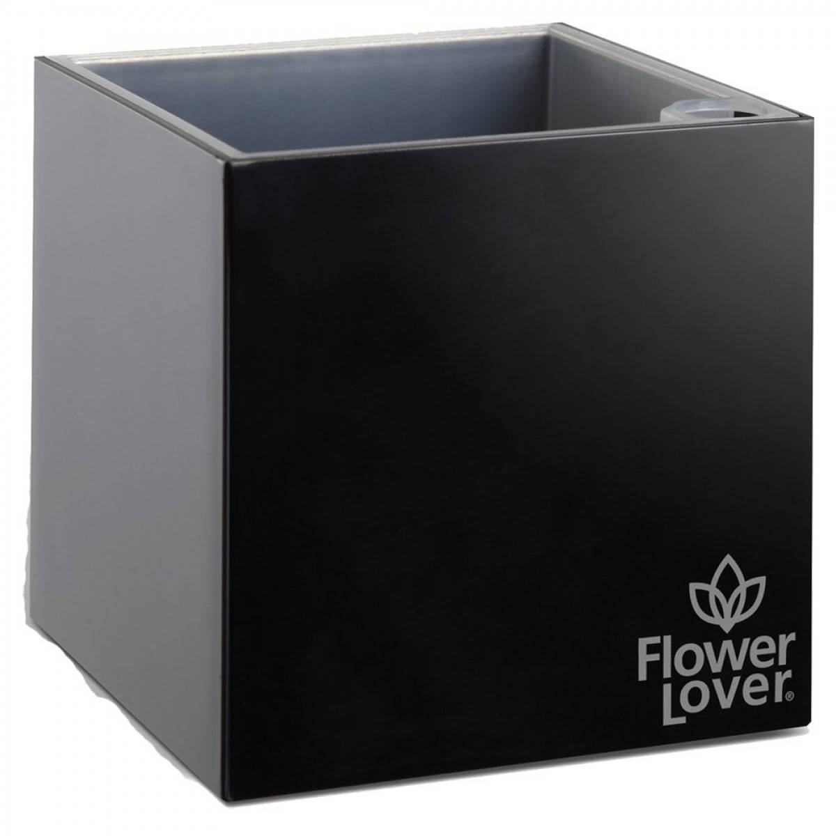 

Вазон с системой автополива Cubico Flower Lover 9х9х9 Flower Lover черный глянцевый