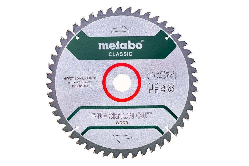 

Пильный диск METABO Precision cut Classic 254x30 мм Z48 по дереву (628061000)