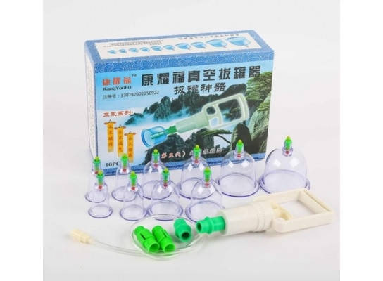 

Набор массажных вакуумных банок с насосом 10 шт/компл